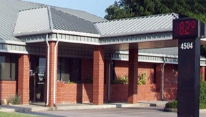 Professional healthcare clinic entrance